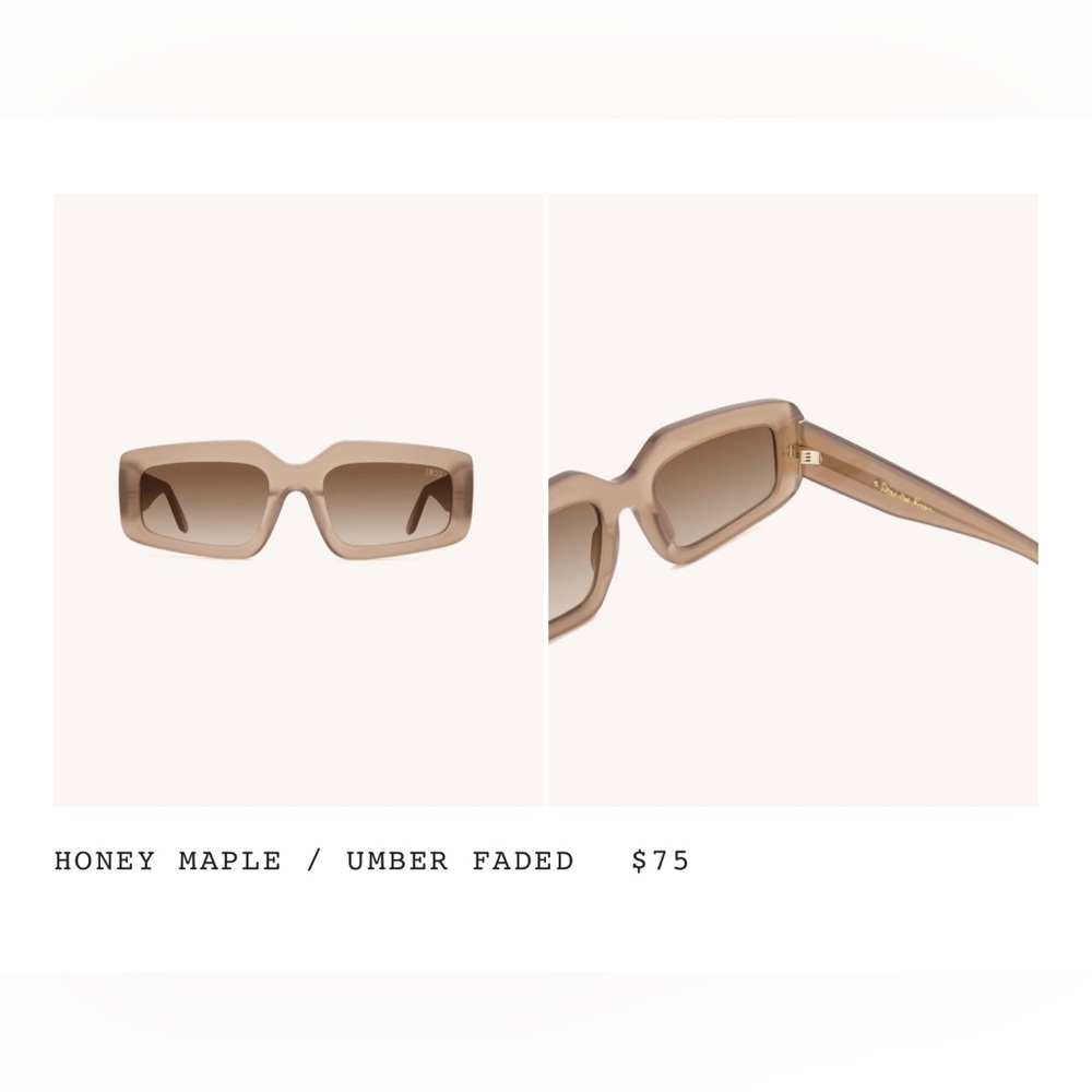 Dezi Read The Room Sunglasses Brown Honey Maple